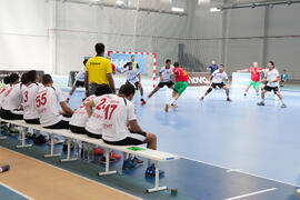 Partido Portugal - Egipto. Categoría masculina. Campeonato del Mundo Universitario de Balonmano. Antequera. Junio de 2016