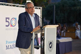 José Ángel Narváez. Homenaje al personal jubilado o que cumple 25 años de servicio en la Universidad de Málaga. Jardín Botánico. Junio de 2022