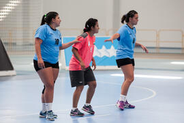 Partido Uruguay - India. Categoría femenina. Campeonato del Mundo Universitario de Balonmano. Antequera. Julio de 2016