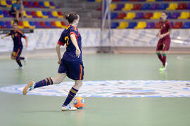 Partido España contra Portugal. 14º Campeonato del Mundo Universitario de Fútbol Sala 2014 (FUTSAL). Antequera. Julio de 2014