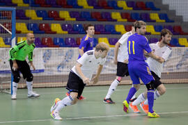Partido Alemania contra Ucrania. 14º Campeonato del Mundo Universitario de Fútbol Sala 2014 (FUTSAL). Antequera. Julio de 2014