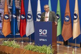 Intervención de José Ángel Narváez. Toma de posesión de nuevos catedráticos y profesores titulares de la Universidad de Málaga. Paraninfo. Noviembre de 2023
