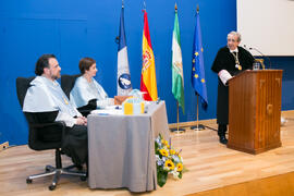 Investidura como Doctor "Honoris Causa" de Carlos Álvarez Rodríguez por la Facultad de Filosofía y Letras de la Universidad de Málaga. Paraninfo. Mayo de 2018