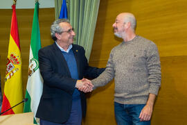 Toma de Posesión de José Carlos Canal Velasco como nuevo catedrático del Departamento de Lenguajes y Ciencias de la Computación de la Universidad de Málaga. Edificio del Rectorado. Febrero de 2018