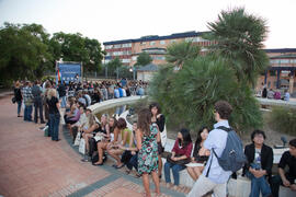 Acto de bienvenida a los alumnos Erasmus de la Universidad de Málaga. Jardín botánico. Octubre de 2010