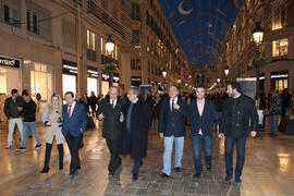 Inauguración de la exposición "La Universidad de Málaga del Siglo XXI".  Calle Larios. Enero de 2017