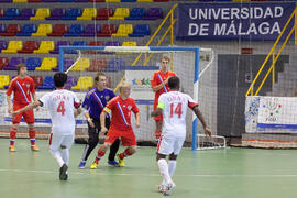 Partido Rusia contra Omán. 14º Campeonato del Mundo Universitario de Fútbol Sala 2014 (FUTSAL). Antequera. Julio de 2014