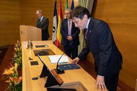 Toma de Posesión de Rafael Ventura Fernández como Vicerrector de Innovación Social y Emprendimiento de la Universidad de Málaga. Edificio del Rectorado.  Febrero de 2020