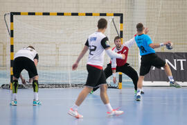 Partido Universidad Duisburg-Essen - Universidad de Rzeszow. Categoría masculina. Campeonato Europeo Universitario de Balonmano. Antequera. Julio de 2017