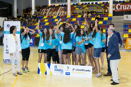 Universidad de Aveiro segunda clasificada en la categoría femenina. Campeonato Europeo Universitario de Balonmano. Antequera. Julio de 2017