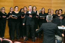 Coro de la Universidad de Málaga. Inauguración del XXVI Encuentro Anual de la Asociación Von Humboldt de España. Edificio del Rectorado. Septiembre de 2017