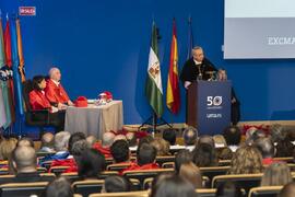 Discurso de José Ángel Narváez. Investidura de Emilia Casas Baamonde como Doctora "Honoris Causa" por la Facultad de Derecho de la Universidad de Málaga. Paraninfo. Noviembre de 2022