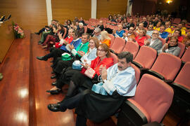 Asistentes a la investidura como Doctor "Honoris Causa" de Edmund Neugebauer por la Facultad de Medicina de la Universidad de Málaga. Edificio del Rectorado. Noviembre de 2016