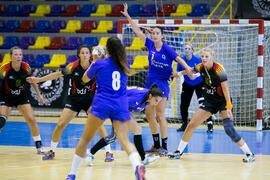 Partido Universidad de Aveiro - Universidad de Colonia. Categoría Femenina. Campeonato Europeo Universitario de Balonmano. Antequera. Julio de 2017