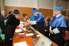 Investidura como Doctor "Honoris Causa" de Hans-Dieter Wienberg por la Facultad de Ciencias de la Universidad de Málaga. Rectorado. Mayo de 2016
