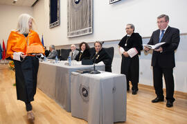 María Jesús Morales Caparrós toma posesión como nueva Gerente de la Universidad de Málaga. Paraninfo.  Enero de 2016