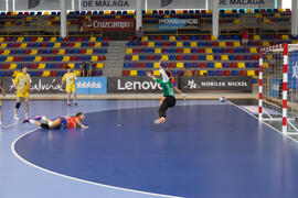 Partido España - Japón. Categoría femenina. Campeonato del Mundo Universitario de Balonmano. Antequera. Junio de 2016