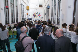 Inauguración del I Workshop Red de Cátedras Estratégicas. Edificio de Tabacalera. Mayo de 2018