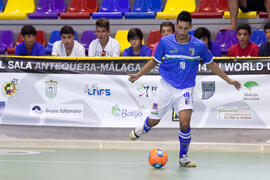 Partido Ucrania contra Brasil. 14º Campeonato del Mundo Universitario de Fútbol Sala 2014 (FUTSAL). Antequera. Julio de 2014