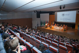 Apertura del Curso Académico 2016/2017 de la Universidad de Málaga. Salón de actos de la Escuela de Ingenierías Industriales. Septiembre de 2016