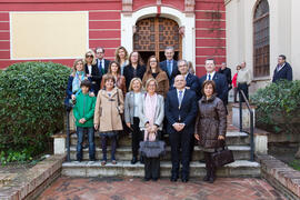 Foto de grupo tras la misa de Lunes Santo. Iglesia de San Agustín. Marzo de 2013