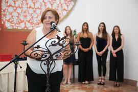 Rosaura Méndez Gamboa. Cena de gala con motivo del Campeonato del Mundo Universitario de Balonmano. Antequera. Junio de 2016