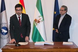 Toma de Posesión de Francisco Javier Cañete Corripio como Director de Secretariado de Ordenación Académica de la Universidad de Málaga. Edificio del Rectorado.  Marzo de 2016