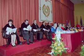 Apertura del Curso Académico 1998/1999 de la Universidad de Málaga. Paraninfo. Octubre de 1998