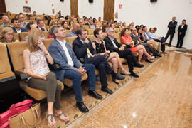 Asistentes al homenaje al personal que cumple 25 años de servicio en la UMA. Paraninfo. Junio 2016