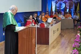 Intervención de Luis Enrique de la Villa en su investidura como Doctor "Honoris Causa" por la Universidad de Málaga. Paraninfo. Octubre de 2024