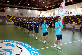 Equipo de Georgia. Inauguración del 14º Campeonato del Mundo Universitario de Fútbol Sala 2014 (FUTSAL). Antequera. Julio de 2014