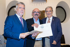 Entrega de Título de Socio. 230º Aniversario de la Sociedad Económica Amigos del País. Plaza de la Constitución. Septiembre de 2019