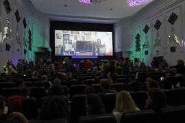Momentos previos a la gala de de inauguración de la 33ª edición de Fancine de la Universidad de Málaga. Cine Albéniz. Noviembre de 2023