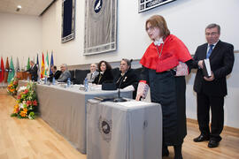 Yolanda García Calvente toma posesión como nueva vicerrectora de Personal Docente e Investigador de la Universidad de Málaga. Paraninfo.  Enero de 2016