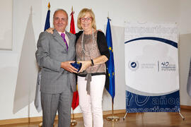 Homenaje al personal que cumple 25 años al servicio de la Universidad de Málaga y al personal jubilado. Paraninfo. Julio de 2013