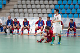 Partido Portugal contra República Checa. 14º Campeonato del Mundo Universitario de Fútbol Sala 2014 (FUTSAL). Antequera. Julio de 2014