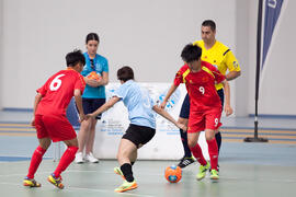Partido China contra Uruguay. 14º Campeonato del Mundo Universitario de Fútbol Sala 2014 (FUTSAL). Antequera. Julio de 2014