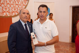 Entrega de premios, de parte de FISU, de la Universidad de Málaga, del ayuntamiento de Antequera y del Comité Organizador. 14º Campeonato del Mundo Universitario de Fútbol Sala 2014 (FUTSAL). Antequera. Julio de 2014