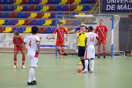 Partido Rusia contra Omán. 14º Campeonato del Mundo Universitario de Fútbol Sala 2014 (FUTSAL). Antequera. Julio de 2014