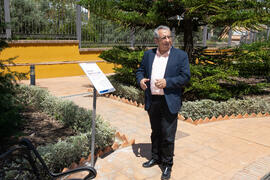 José Ángel Narváez Inaugura la glorieta Botánicos de la UMA. Jardín Botánico de la Universidad de Málaga. Junio de 2018