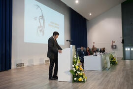 Intervención de Ernesto Pimentel. Homenaje en recuerdo del profesor José María Troya. Salón de Actos de la Escuela Técnica Superior de Ingeniería Informática. Octubre de 2016