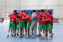 Partido Portugal - Egipto. Categoría masculina. Campeonato del Mundo Universitario de Balonmano. Antequera. Junio de 2016