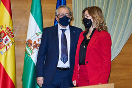 Toma de posesión de nueva funcionaria de la Universidad de Málaga. Edificio del Rectorado. Diciembre de 2021