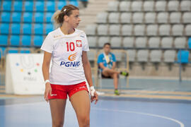 Partido Polonia - República Checa. Categoría femenina. Campeonato del Mundo Universitario de Balonmano. Antequera. Junio de 2016