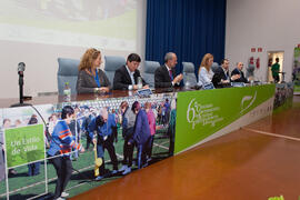 Mesa presidencial. Acto inaugural del 6º Congreso Internacional de Actividad Física Deportiva para Mayores. Escuela Técnica Superior de Ingeniería de Telecomunicaciones y de Informática. Marzo de 2015