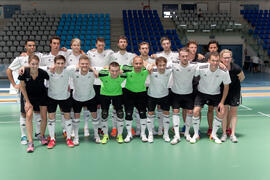Jugadores de Alemania. Partido Georgia contra Alemania. 14º Campeonato del Mundo Universitario de Fútbol Sala 2014 (FUTSAL). Antequera. Julio de 2014