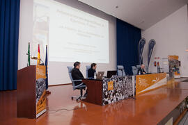 Congreso de deporte del 5º Congreso Internacional de actividad físico-deportiva para mayores de la Universidad de Málaga en la E.T.S.I. Marzo de 2013