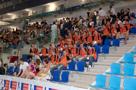 Público asistente a la ceremonia de apertura del IX Campeonato de Europa Universitario de Fútbol Sala. Antequera. Julio de 2013