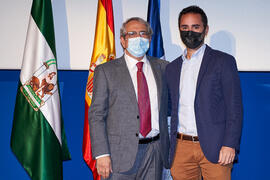 Toma de posesión de Javier Troya Castilla como nuevo profesor titular del Área de Lenguajes y Sistemas Informáticos de la Universidad de Málaga. Paraninfo. Diciembre de 2021