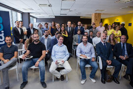 Visita de Pedro Duque, ministro de Ciencia, Innovación y Universidades, al edificio The Green Ray. Campus de Teatinos. Junio de 2018